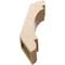 Ekena Millwork 5-inch W x 16-inch D x 22-inch H Olympic Rough Cedar Woodgrain TimberThane Knee Brace, Primed BRCUR05X16X22OLYRCPR - alternate 3
